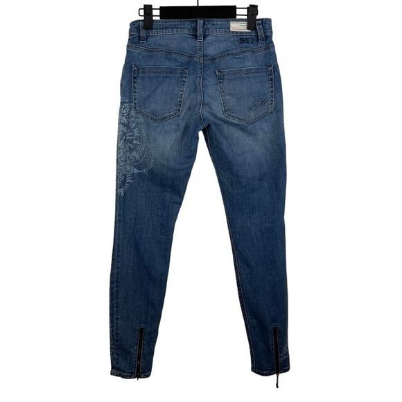 Odd Molly Henna Print 517 Cochran Sample Piece Skinny Jeans Size 6 - Picture 3 of 11